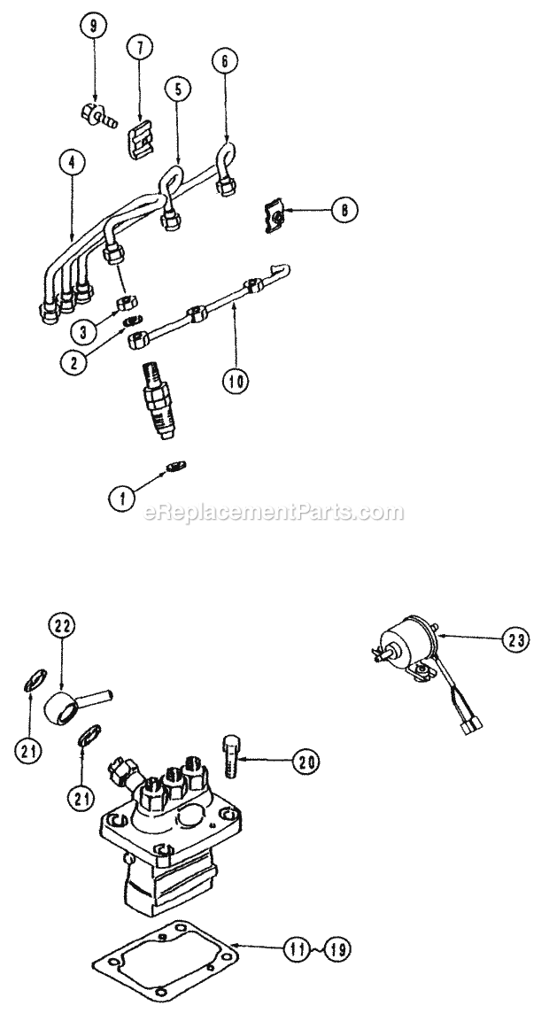 Fuel Supply Parts Diagram and Parts List for 54A-443D100 Cub Cadet Lawn Tractor